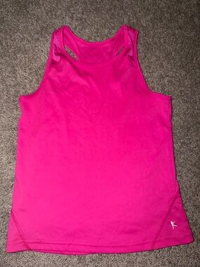 Girl’s Athletic Tank Top by – Hot Pink Racerback